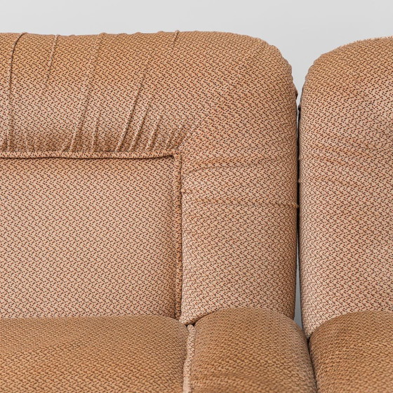 Image 1 of SET DI 3 POLTRONE MODULARI IN TESSUTO BEIGE ANNI ’70 VINTAGE MODERNARIATO