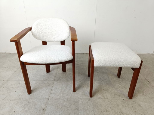 Poltrona vintage + poggiapiedi