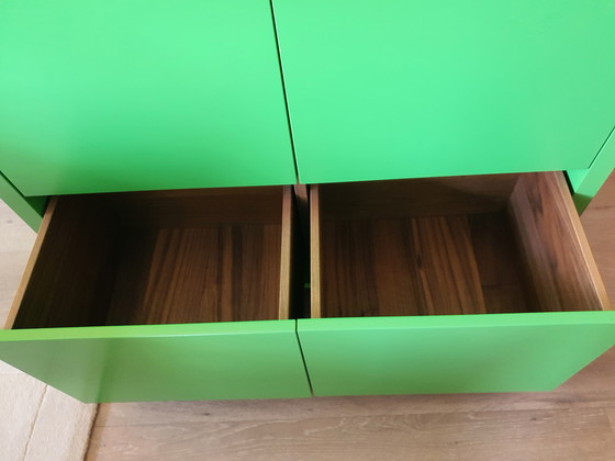 Image 1 of Armario verde "Estocolmo" con 2 puertas y 2 cajones profundos.