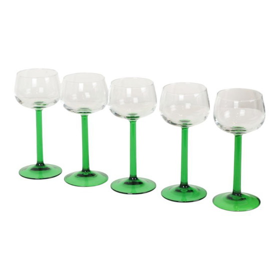Image 1 of Set Van 10 Vintage Luminarc Wijnglazen