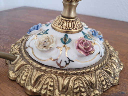 Lampe Vintage en Porcelaine Française