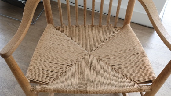 Fredericia Wegner J16 schommelstoel, Hans Wegner, Schommelstoelen, Hout, Anders, Beige, Scandinavian (foto 9 van 17)