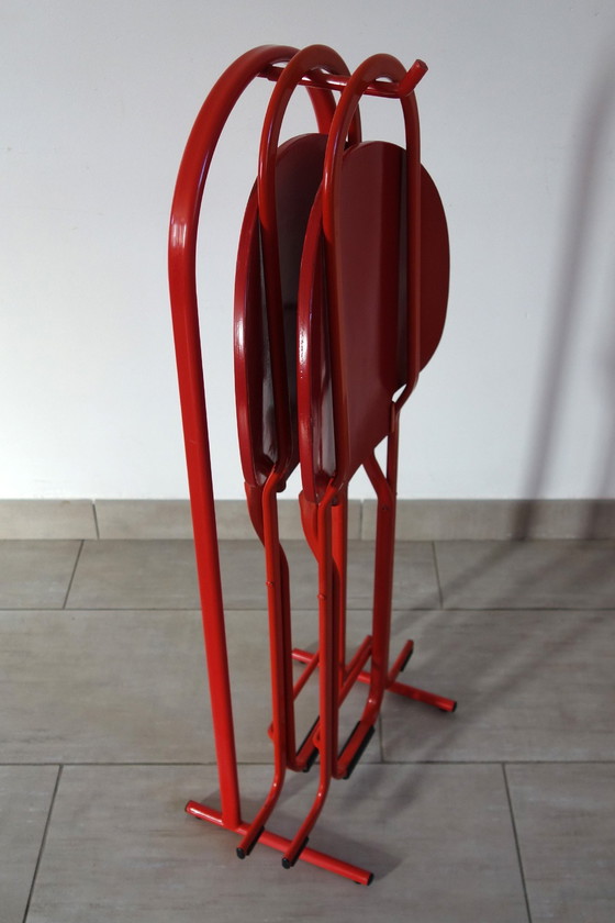 Image 1 of 2 Chaises Pliantes avec Support Gastone Rinaldi pour Thema, Années 70/80