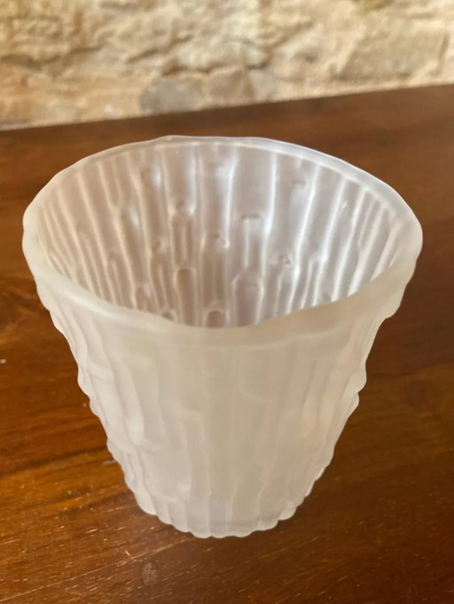 6 bicchieri/tumbler testurizzati con effetto satinato, realizzati in Italia