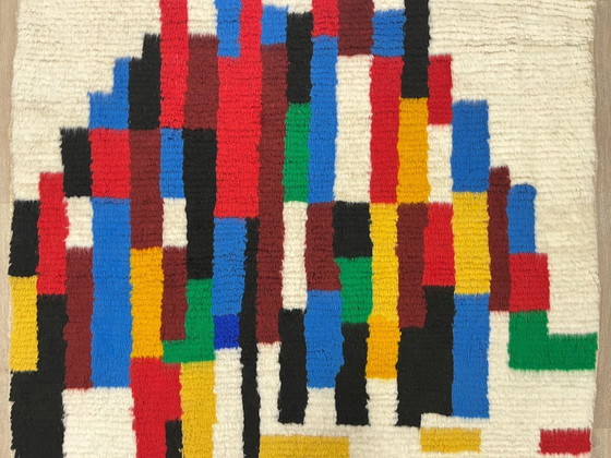 Image 1 of Alfombra marroquí colorida – Expresión cultural – 254 cm x 174 cm