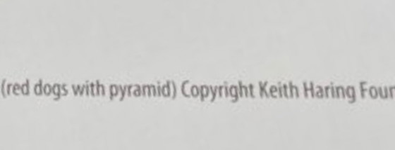 Image 1 of Keith Haring: "Red Dogs with Pyramid, 1982". Lizensiert von Artestar New York. In ausgezeichnetem Zustand.