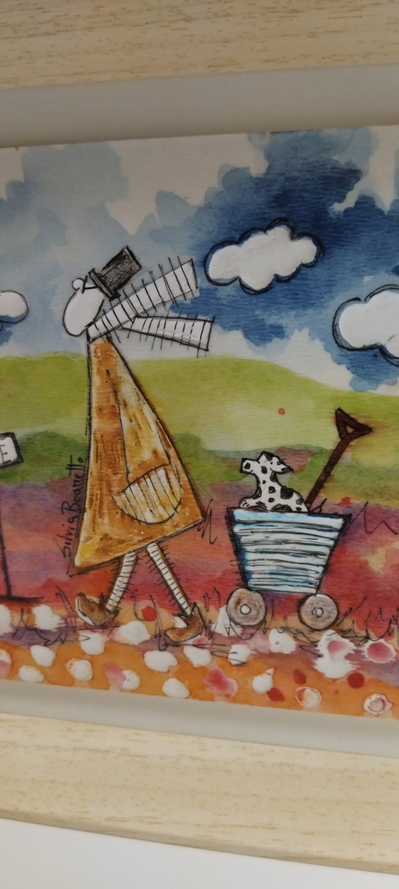 Image 1 of PEINTURE ORIGINALE ENCADRÉE