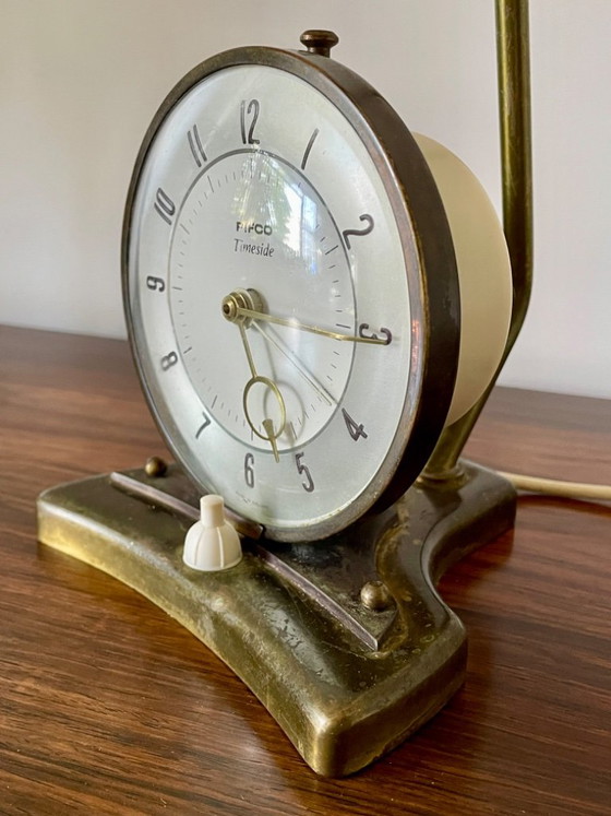 Lampada orologio Vintage Pifco Timeside degli anni '70 – Lampade da tavolo, Vetro, Ottone (photo 7 of 11)