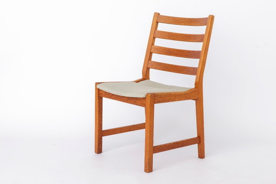 Image 1 of Set of 6 Kurt Østervig Oak Dining Chairs for KP Møbler, Danish Mid Century Chairs 1960s, Arm & Side Chairs