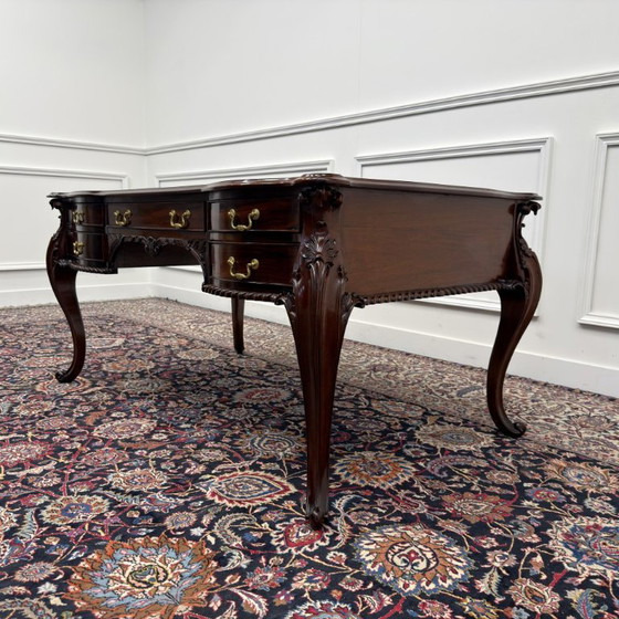 Scrivania Classica Antica Inglese – Scrivanie, Leather, Wood (photo 6 of 22)
