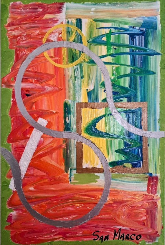 Image 1 of Enzo San Marco - Utopie - Schilderij van de kunstenaar