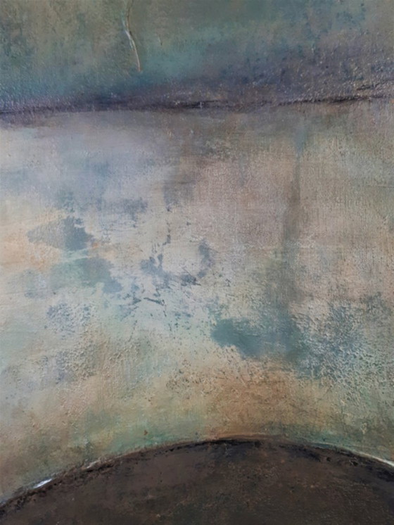 Image 1 of Frances Eckhardt - handgeschilde kunst hedendaags abstract figuratief schilderij 70x140 cm
