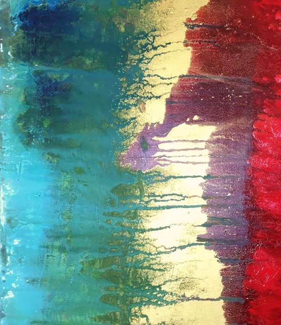 Image 1 of Original Acrylic Painting Abstract Expressionism Excitation