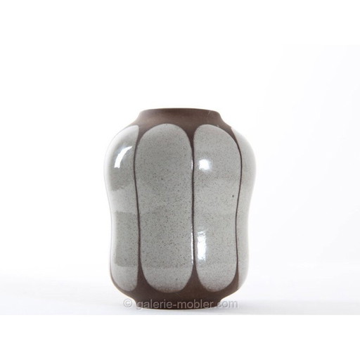 Vase vintage en céramique biomorphe scandinave par Einar Johansen, 1960