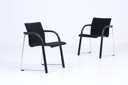 Chaises vintage Thonet S320 | Classique du design Bauhaus du milieu du siècle | Acier tubulaire et bois | Wulf Schneider et Ulri