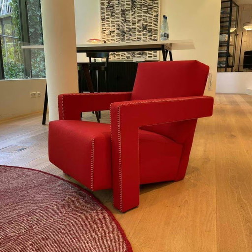 CASSINA 637 Poltrona UTRECHT ( NUOVA) in Lana Kvdrat 13L Rosso