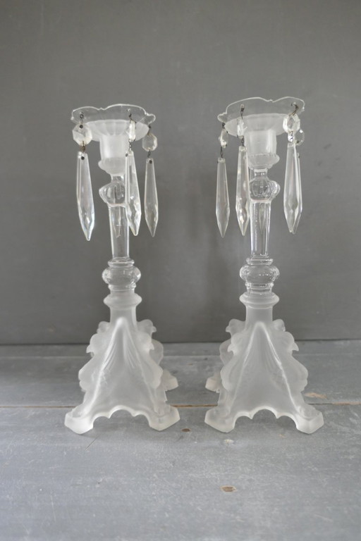 Candelabro Art Déco Val Saint Lambert "Griffon"