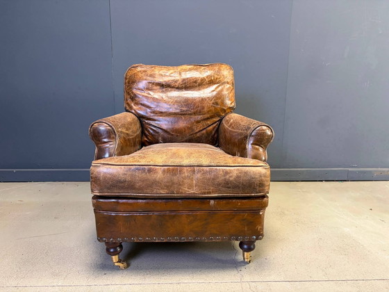 Fauteuil club en cuir style années 50 – Leather, Mid Century Modern (photo 5 of 13)