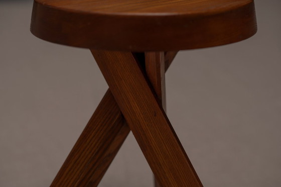 Image 1 of Frühe Serie von Hockern "S31 A" von Pierre Chapo