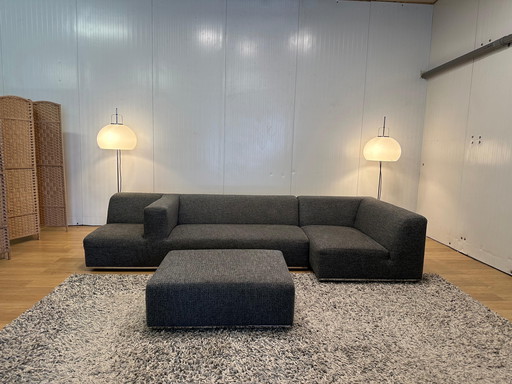Sur & Plus Modular Design Sofa Gray - 3-piece + Hocker