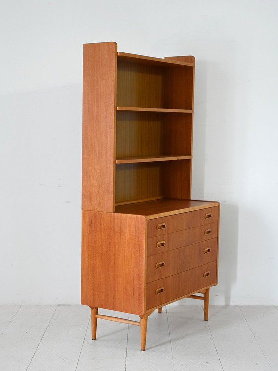 Image 1 of Scandinavian Bookcase with Drawers and Shelves