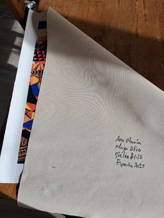 Ana Maria - Donna afro - Litografia d'artista – Litografie e stampe, Canvas (photo 12 of 16)