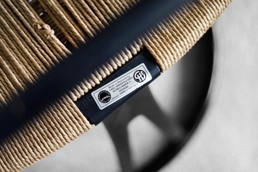 Vintage Mid-Century Danish Modern Oak CH24 Wishbone Chair by Hans J. Wegner for Carl Hansen & Søn, 1960s