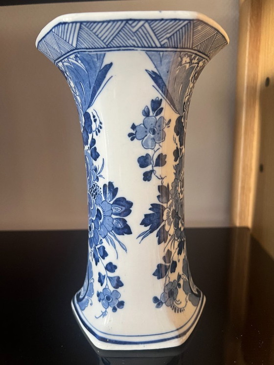 Jarrón Hexagonal Azul de Delft - Set de 2, Jarrones, Cerámica (foto 8 de 12)