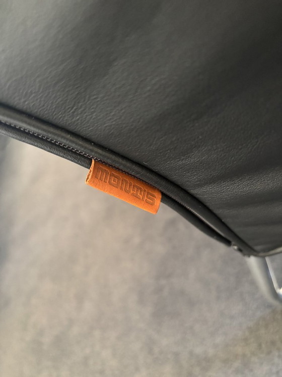 6 x Montis Chaplin Schwarz – Esszimmerstühle, Leather (photo 3 of 5)