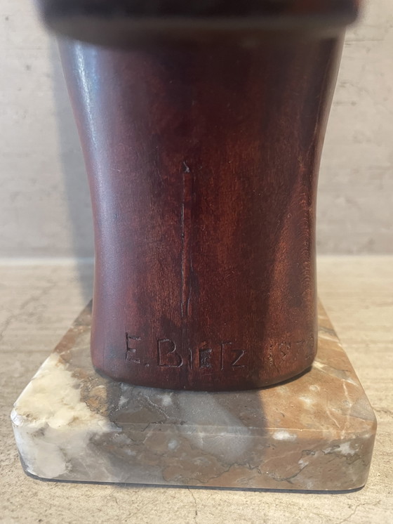 Image 1 of E Bietz abstrakte Skulptur Mechelen 1972