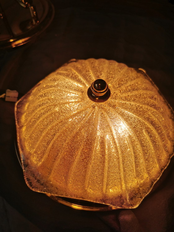 Image 1 of Murano ijsglazen plafond- of wandlamp