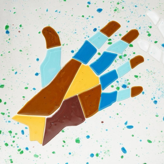 Image 1 of Mario Rossello, Glasfusionsarbeit für Studio Casarini Savona, 1990er Jahre