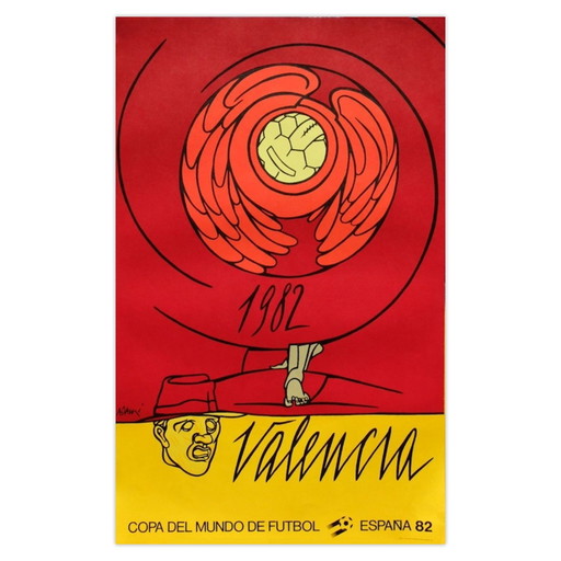 Valério Adami Affiche Copa Del Mundo De Futbol 82 – posters, Paper