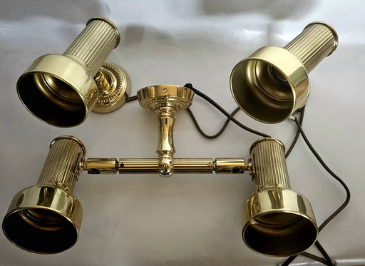 OMI Leuchten Lot of 4 Spotlights | Brass | Hollywood Regency ca. 1970 | Original