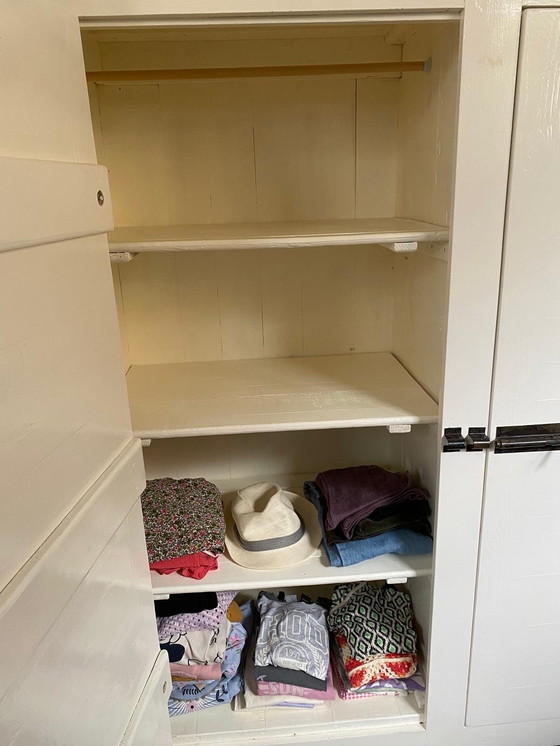 Image 1 of Kast Loods 5 wit hout - kledingkast, boekenkast, servieskast