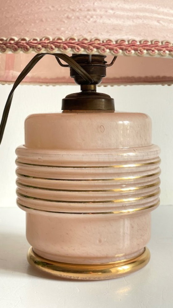 Image 1 of Clichy Glass Lamp, Art Deco