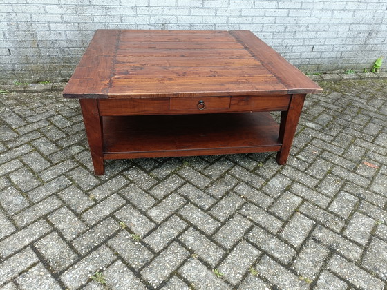 Image 1 of Tavolino da caffè quadrato in teak