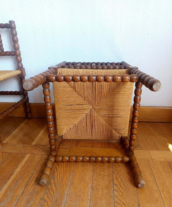 Image 1 of 2x Bobin chairs, also known as "fireside" chairs, Holland