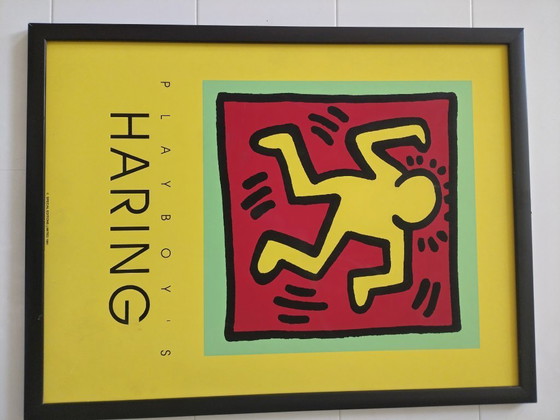 Image 1 of Keith Haring Playboy Zeefdruk (framed)