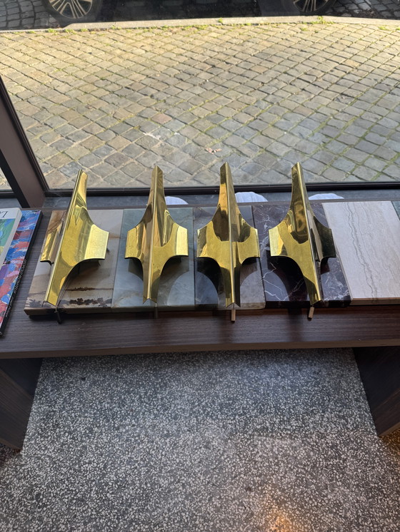 Image 1 of 4 apliques Wilhelm Braun Feldweg para Doria Leuchten,