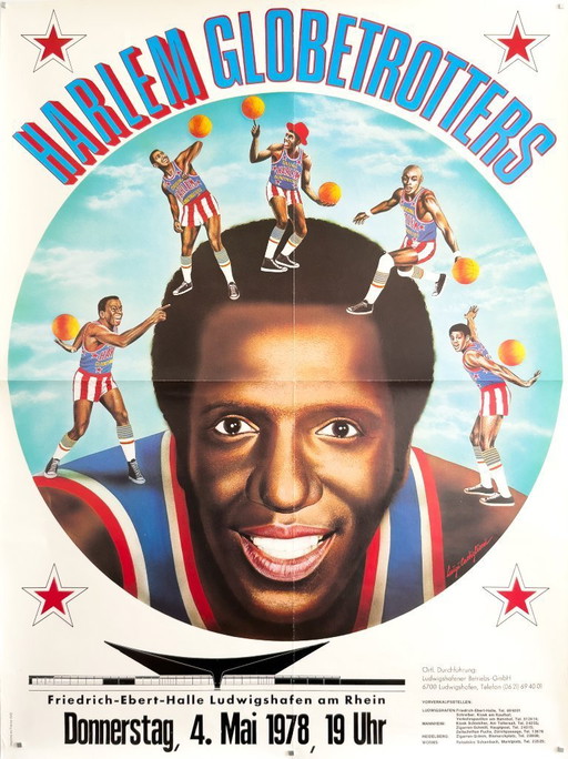 🏀 Harlem Globetrotters – 1978 – Original A1 Poster | 84.1 × 59.4 cm | West Germany