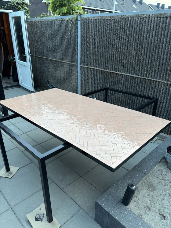 Image 1 of Zellige Garden Table / Mosaic Tiles - 200 x 100 cm - 6 pers.