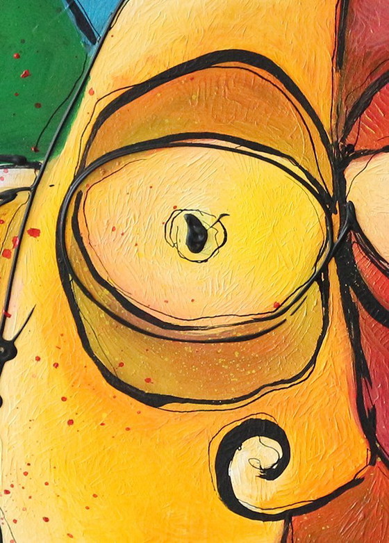 Image 1 of Peinture ancienne "L'évêque sanglant