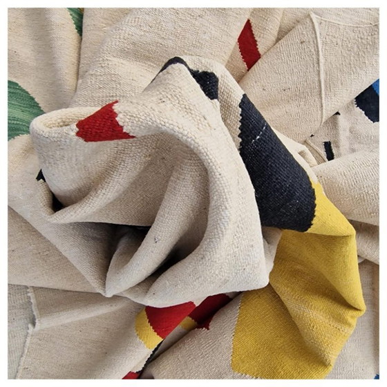 Kazimir Malevich Suprematisme 1915 Handgeweven wandtapijt | Wol op katoen Textielkunst (249 x 175 cm) (photo 8 of 11)