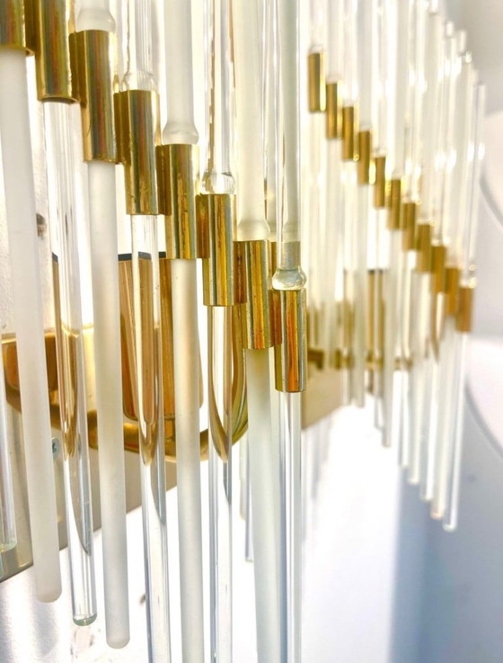 Image 1 of Gaetano Sciolari glazen wandverlichting Murano paar, Italië jaren 70