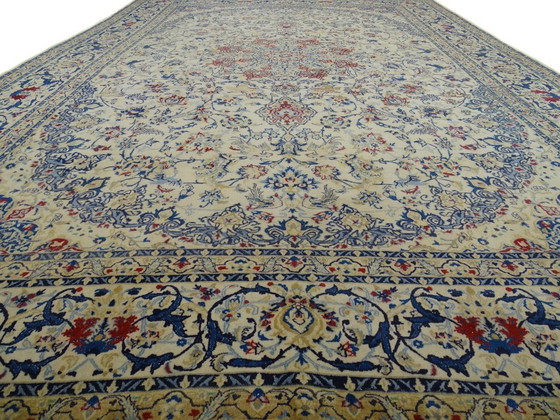 Image 1 of Tapis persan XXL Nain en soie - 495 x 337 cm - Noué à la main