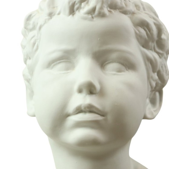 Image 1 of Biscuit Porcelain Bust Child