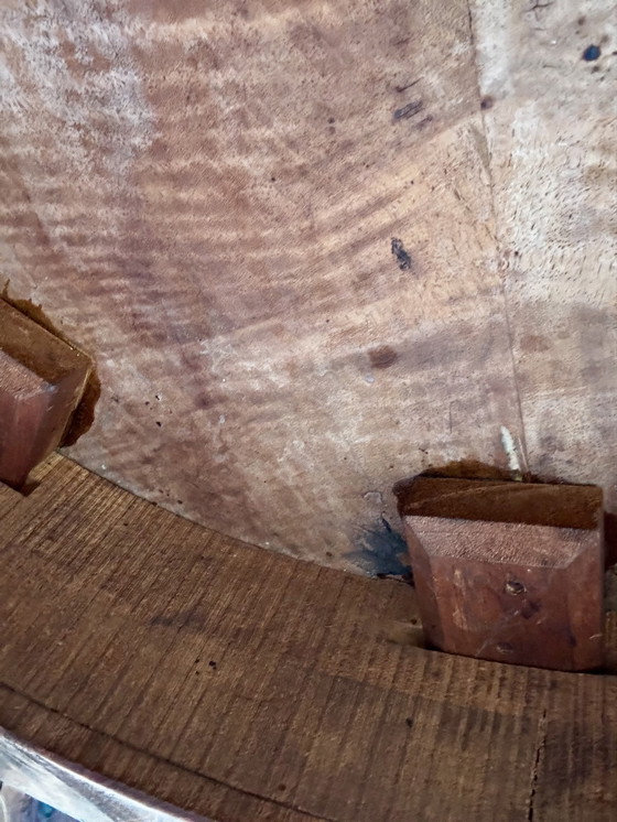 Image 1 of Antique table, oval, black, H 73 x L 115 x W 83 cm