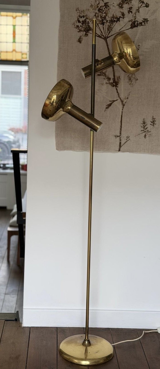 Vintage Design Brass Floor Lamp – solken leughten, Floor lights (photo 8 of 8)