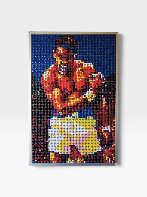 Muhammad Ali / Cassius Clay / Pop Art / Mosaico Pixel Art